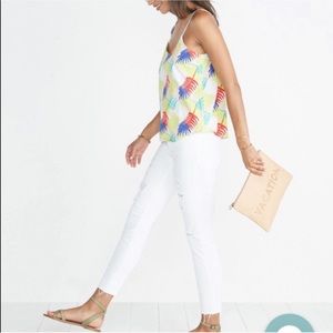 Marine Layer Multicolor Palm Leaf Print Tank Top